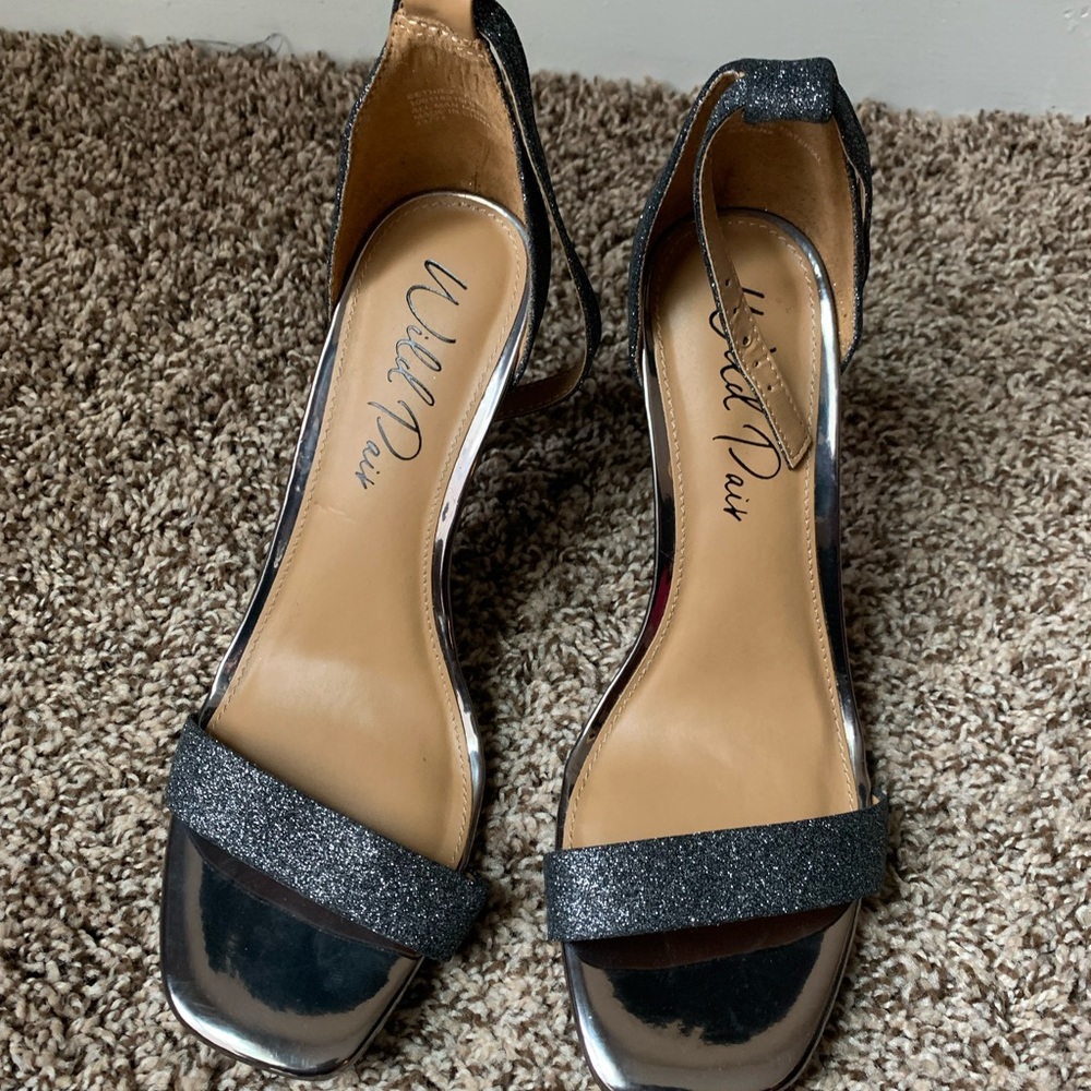 Wild pair, glitter heels